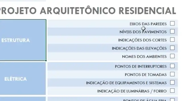 Animação: Checklist em uso no Excel