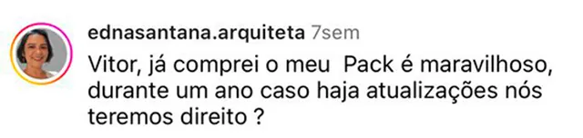 Depoimento de aluno da ArqBase — mensagem 8 de 14