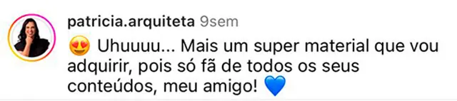 Depoimento de aluno da ArqBase — mensagem 12 de 14