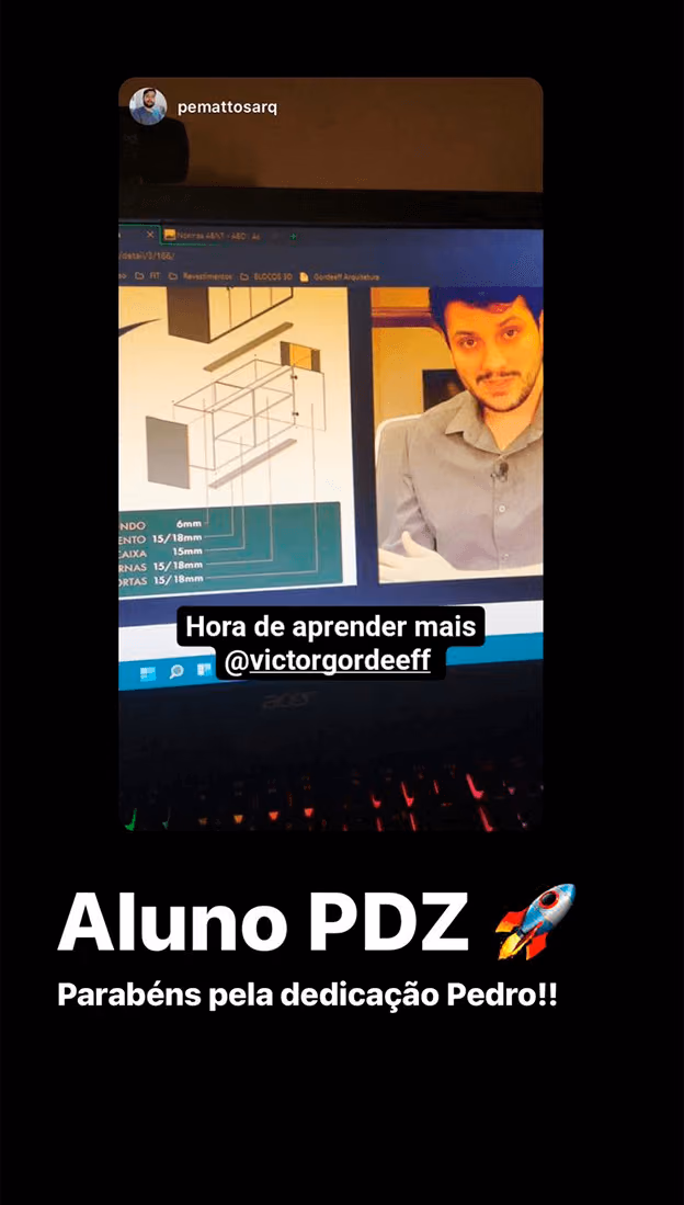 Depoimento de aluno da ArqBase