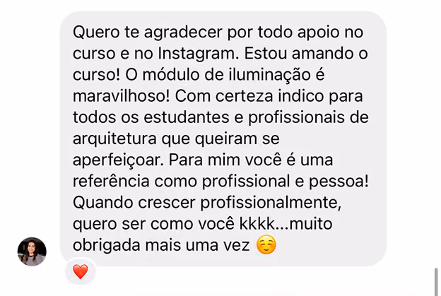 Depoimento de aluno da ArqBase