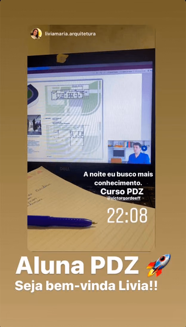 Depoimento de aluno da ArqBase
